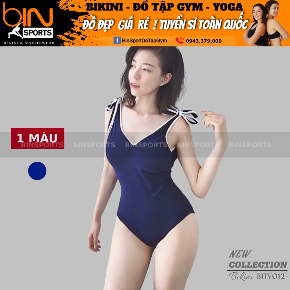 Bikini Nữ Một Mảnh Vai Nơ Freesize Bin Sports BHV012