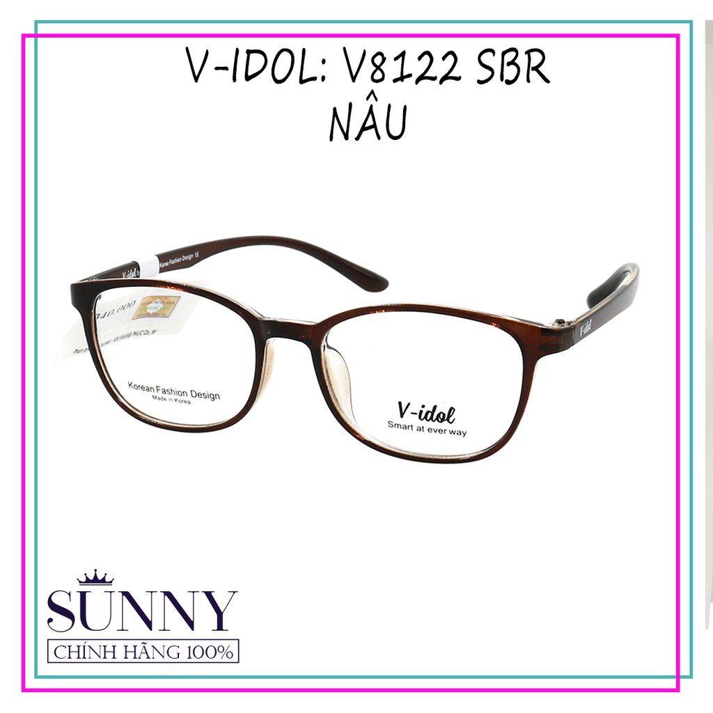 V8122 - Gọng kính V-idol chính hãng, thiết kế dễ đeo bảo vệ mắt