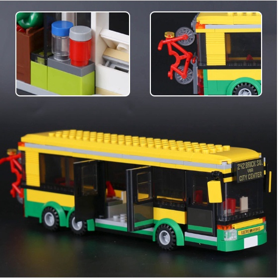 Lắp Ráp Cities -  02078 , Leji 40021  377 Mảnh )