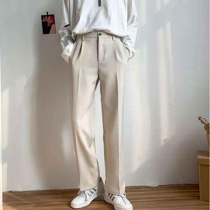 (Q342) quần lửng vải ống suông nam 3 màu đen - be - xám size S - 4XL | BigBuy360 - bigbuy360.vn