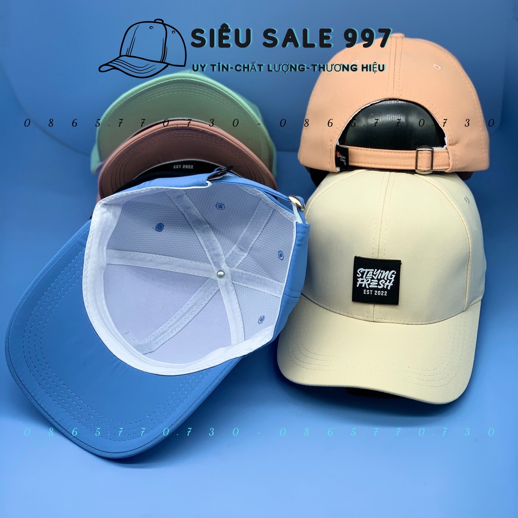 MŨ LƯỠI TRAI STAYING THÊU LOGO MẪU MỚI HOT THỜI TRANG NAM CAO CẤP NỮ CÁ TÍNH