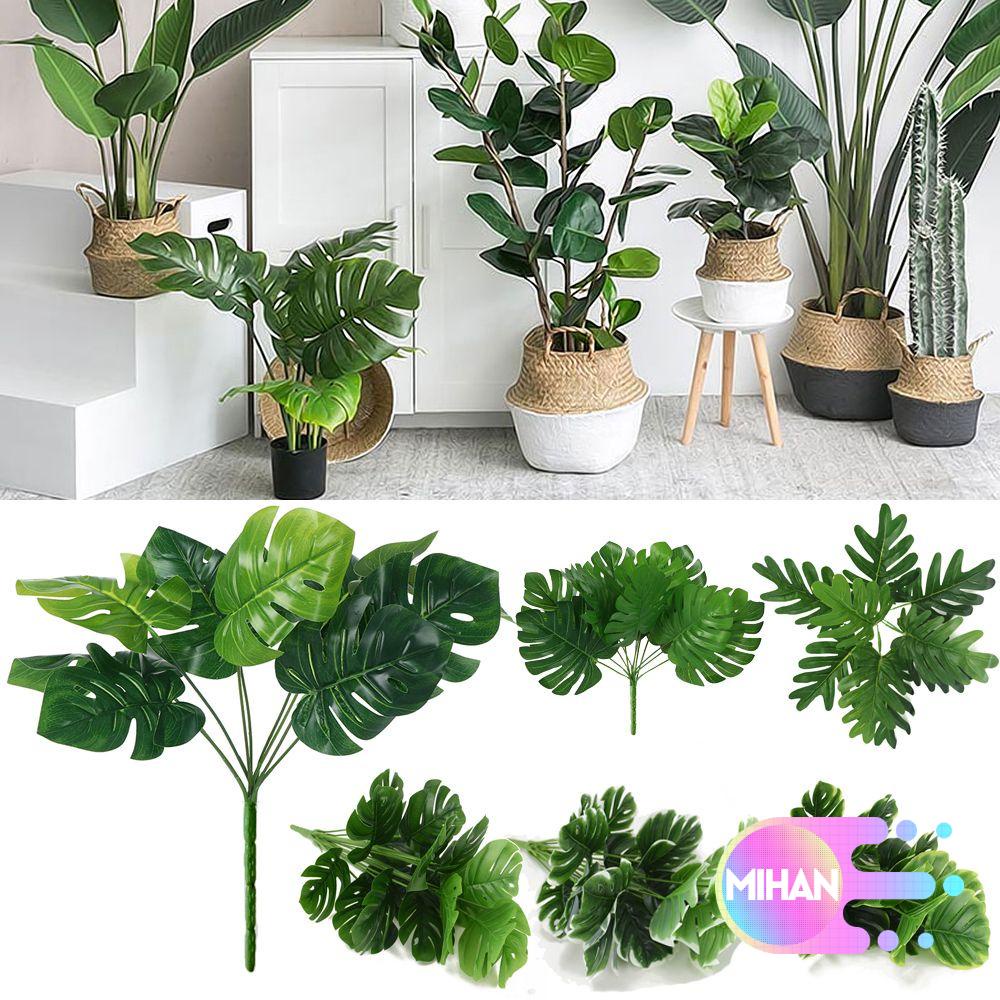 Bó lá cây giả dùng trang trí nhà cửa