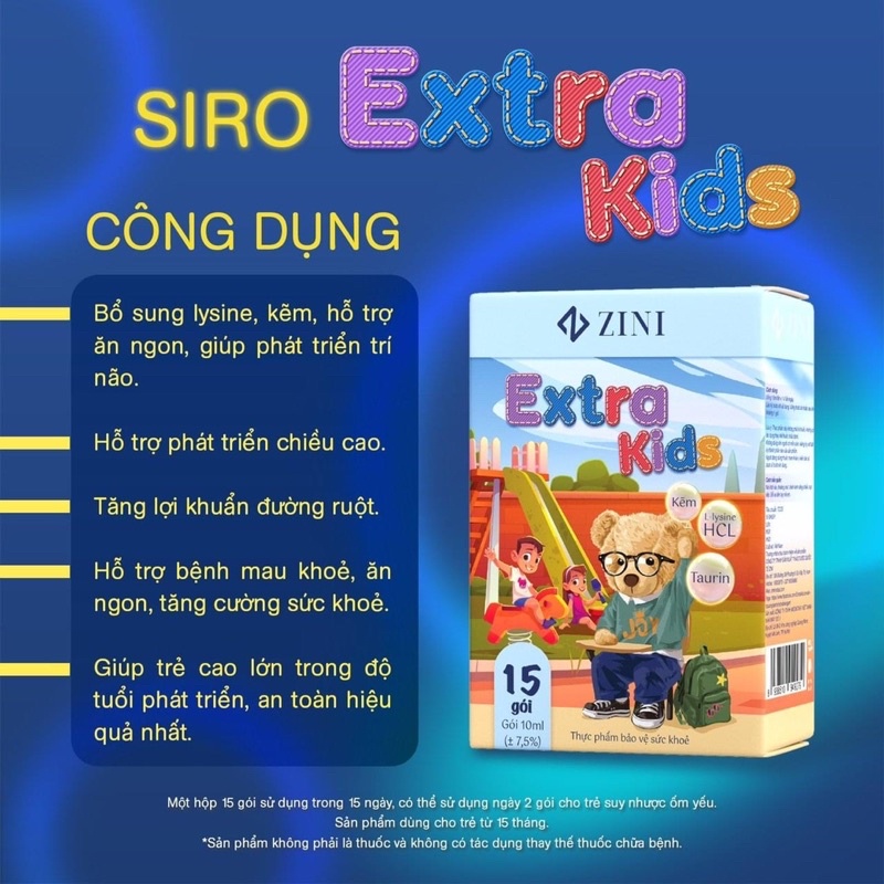 Extrakid - Siro Dinh Dưỡng Cho Trẻ Biếng Ăn