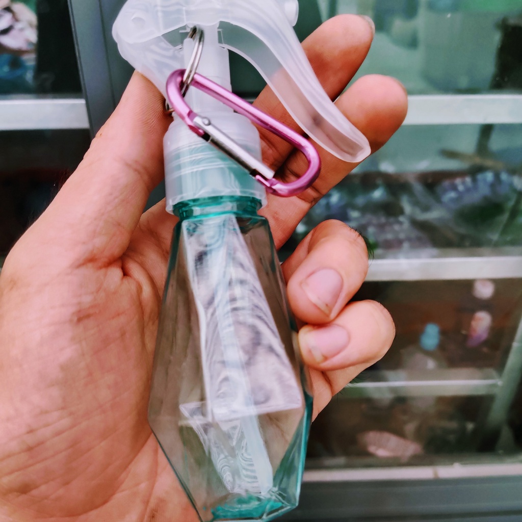 Chai Xịt Cồn Khử Khuẩn 60ml Kim Cương - Có Móc Khoá - Bình Xịt Phun Sương - xịt cồn - Chai xịt khuẩn - treo Chìa Khóa