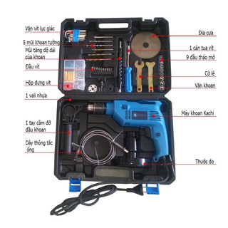 Bộ khoan Kachi có cưa đĩa mài K-19
