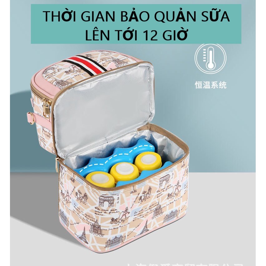 [BẢN PLUS] Balo bỉm sữa, giữ nhiệt VCOOL- Siêu Sang