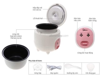 Nồi cơm điện media 0,6L