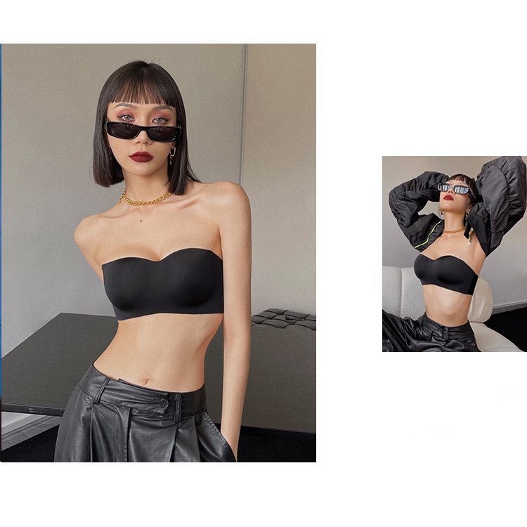 Áo Bra Quây Ngực Không Dây Không Đường May Chống Trượt Thời Trang Mùa Hè Cho Nữ 220206