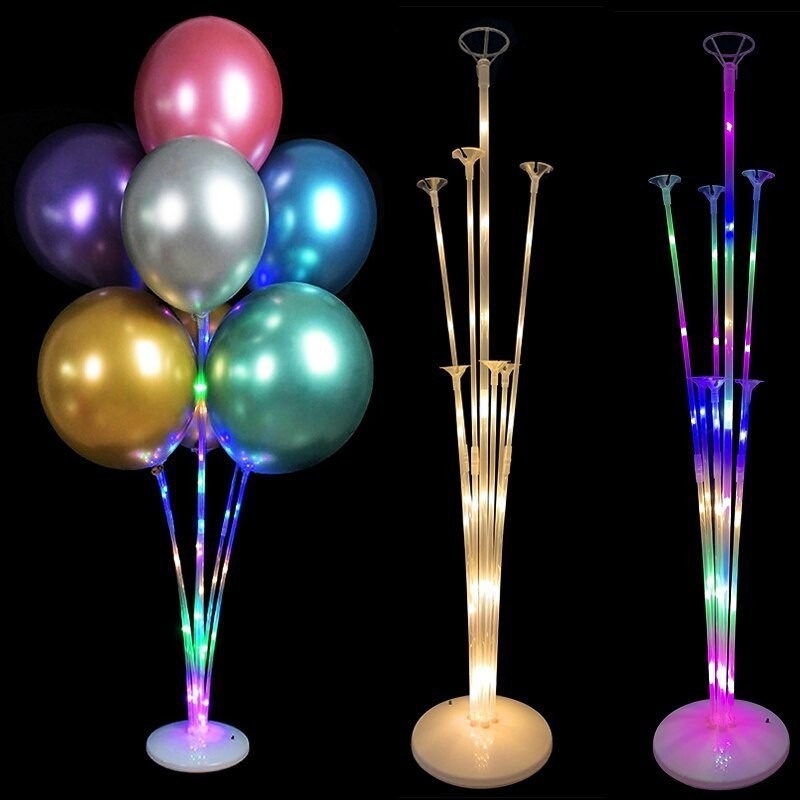 Bộ Giá Đỡ Gắn Bong Bóng Đèn LED Bằng Nhựa Dùng Trang Trí Tiệc