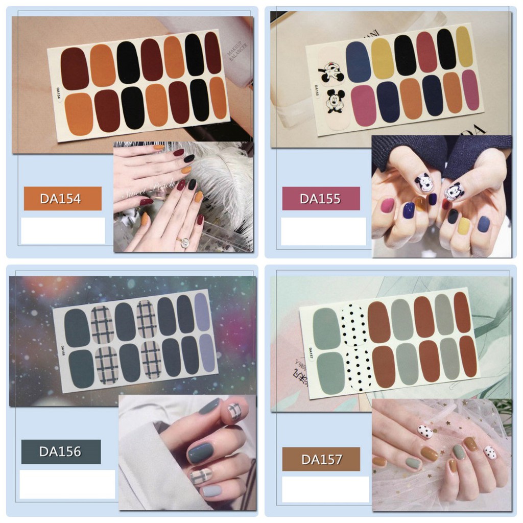 Sticker dán móng tay không thấm nước P2 - Nail Sticker