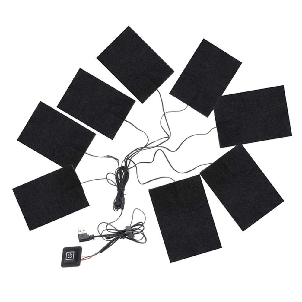 Đệm sưởi ấm quần áo 3 trong 1 bằng sợi carbon có thể điều chỉnh sử dụng cổng USB tiện lợi