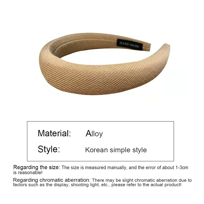 Băng Đô Dệt Kim Bản Rộng Thanh Lịch Thời Trang Hàn Quốc Cổ Điển