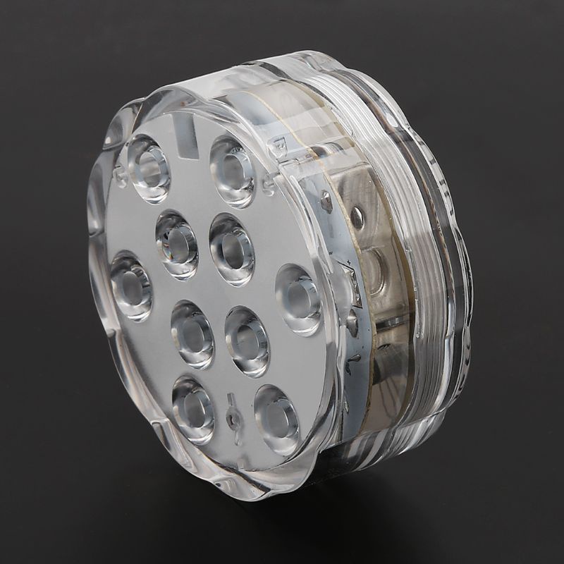 Đèn LED Chìm Nhiều Màu Sắc RGB Không Thấm Nước Kèm Điều Khiển Từ Xa 10-LED L