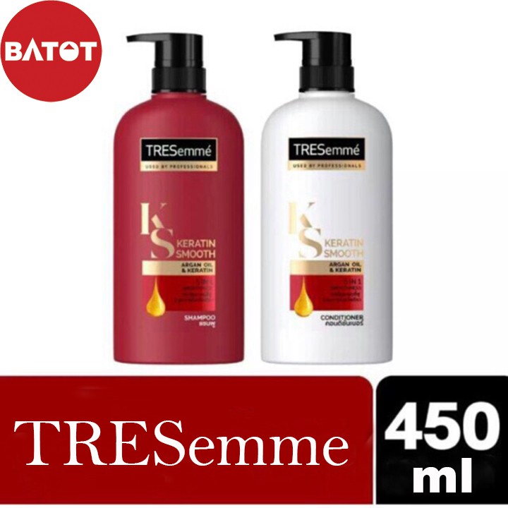 [COMBO] 2 Chai Dầu Gội & Dầu Xả Tresemme KERATIN SMOOTH 450ml