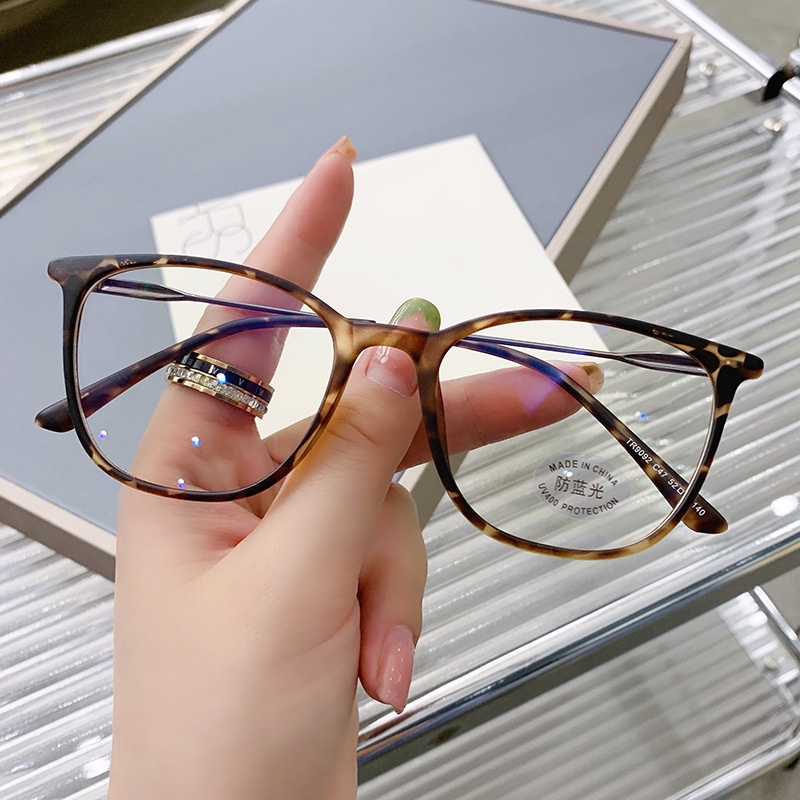 Mắt Kính TR90 Chống Bức Xạ Siêu Nhẹ Phong Cách Hàn Quốc Cho Nam Nữ