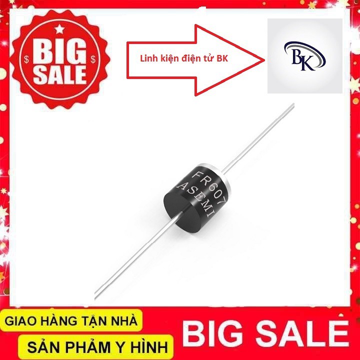 Diode đi ôt diot xung FR607  chất lượng tốt.