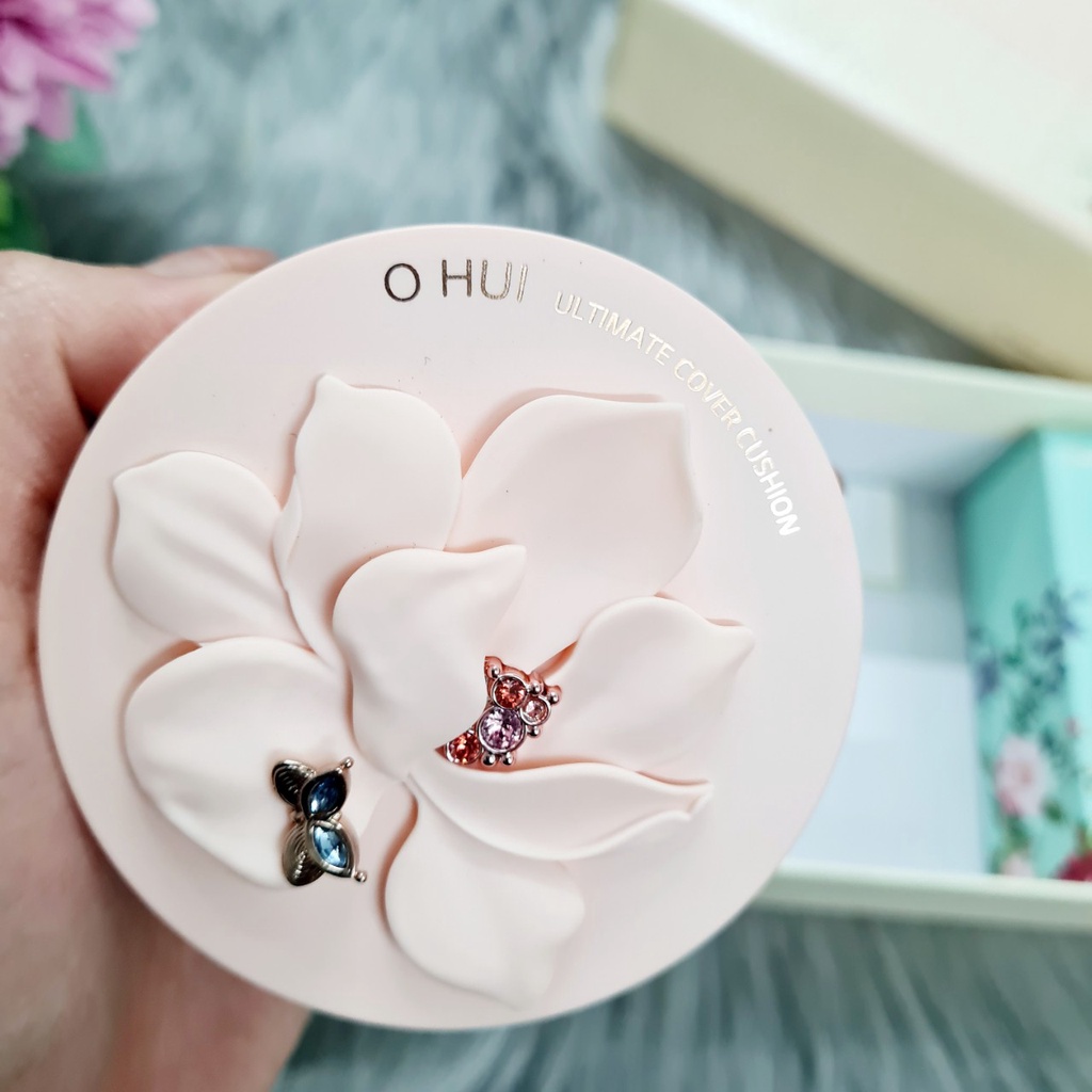 (Auth, date 2024) Bộ phấn nước Cushion Ohui Ultimate cover 01 milk beige tone sáng 15g