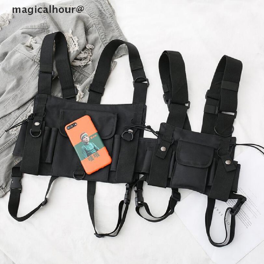 Túi Đeo Chéo Ngực Bằng Nylon Đa Năng Phong Cách Hip Hop Mới