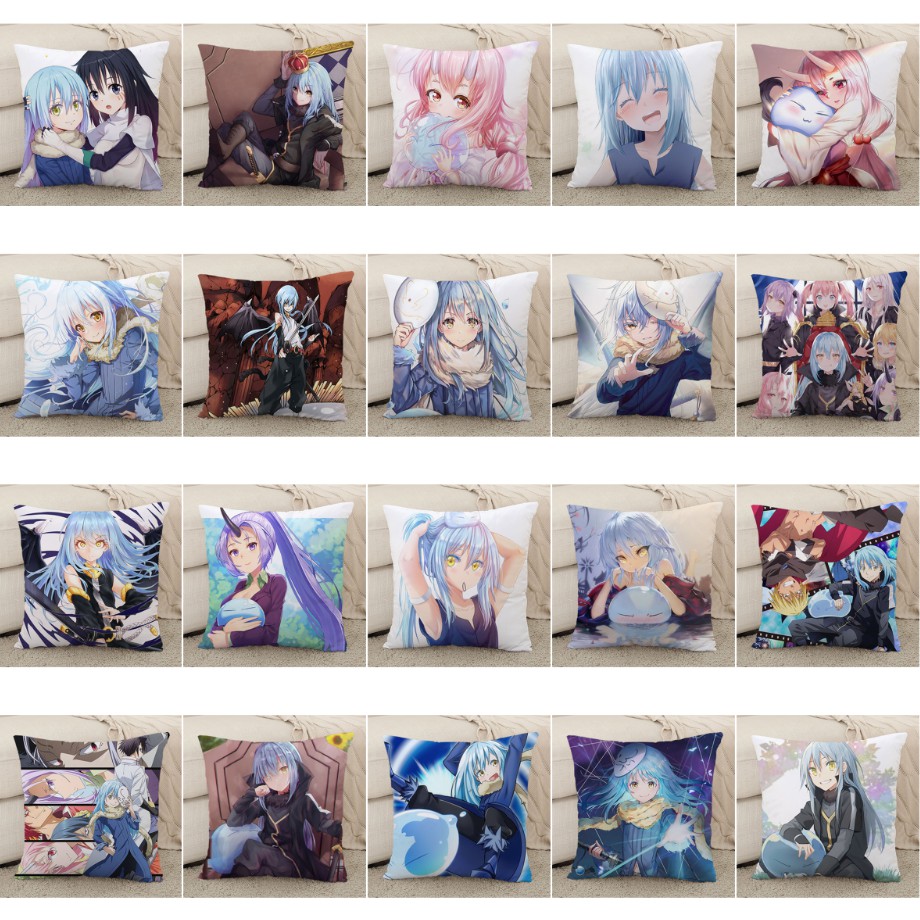 (nhiều mẫu) Gối IN HÌNH Lúc đó, tôi đã chuyển sinh thành slime anime chibi gồm cả vỏ và ruột chất đẹp tiện lợi