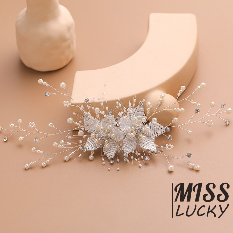 Phụ kiện cài tóc kiểu dáng thời trang thanh tú cho cô dâu