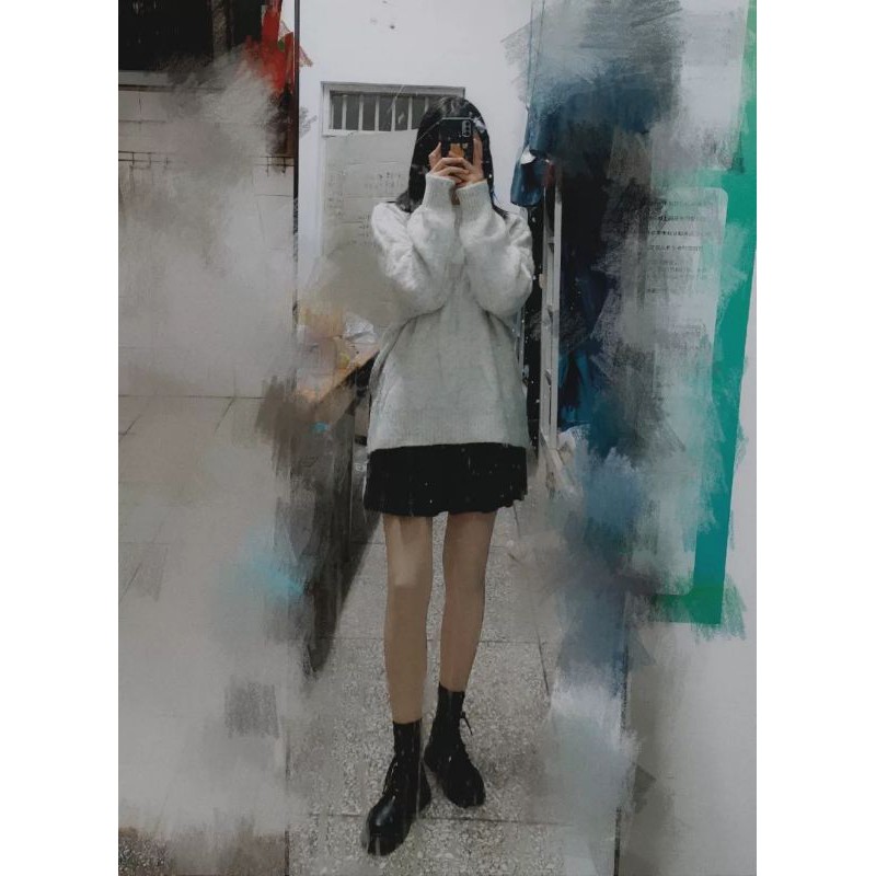 Áo len Hàn dáng rộng