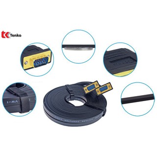CÁP VGA MỎNG DẸT DTECH DT-69F18