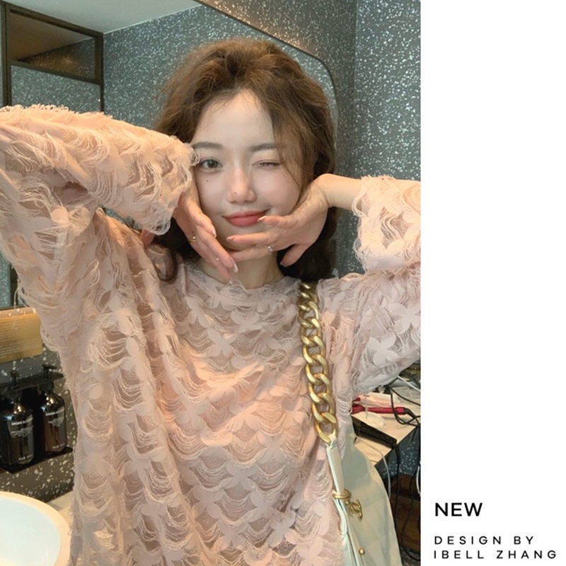 Áo Sơ Mi Phối Ren Thiết Kế Mới Thời Trang Mùa Hè 2022 Dành Cho Nữ