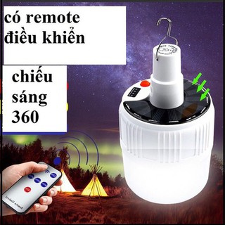 Đèn led tích điện năng lượng mặt trời siêu sáng Có Điều Khiển Từ Xa LOẠI TO 24 LED