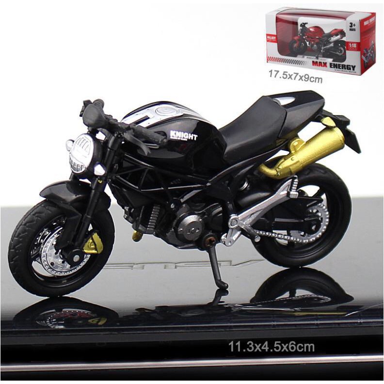 XE MOTO MÔ HÌNH DUCATI KÈM ĐẾ NHỰA TỶ LỆ 1/18