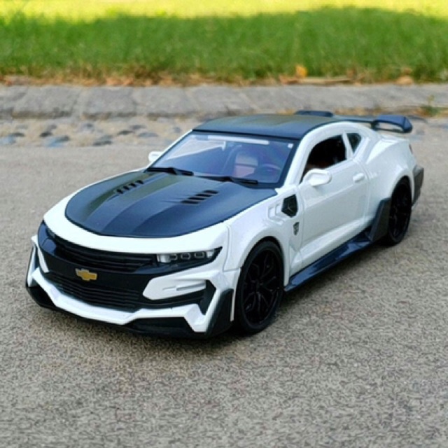 Có sẵn  Xe Mô Hình Kim Loại 1:24 Chevrolet Camaro 19cm 19cm - Vàng Trắng Đen Đỏ