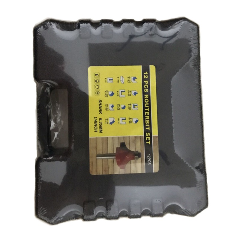 Bộ 12 Mũi Phay Router Chuôi 1 / 4 &quot;Cắt Gỗ Chuyên Dụng