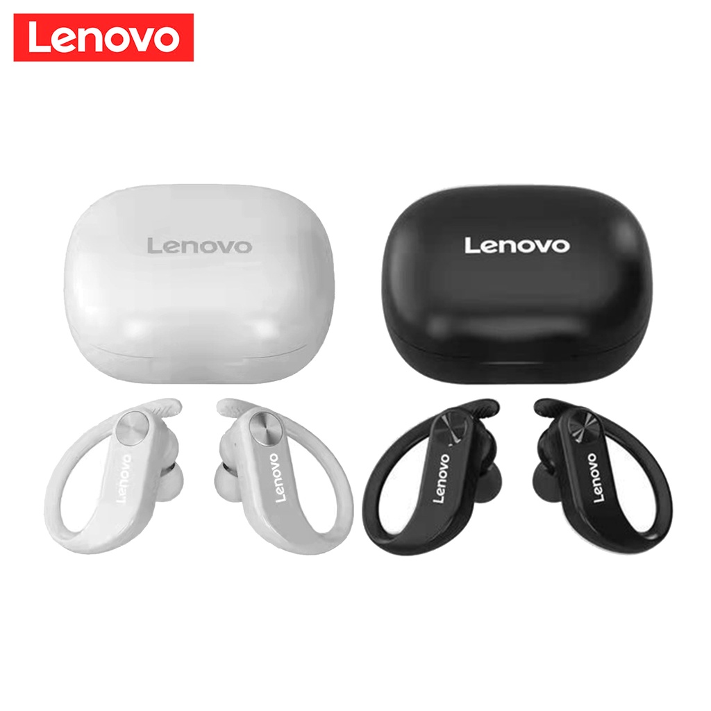 Set 2 Tai Nghe Không Dây Thể Thao LENOVO Móc Tai LP7 Bluetooth TWS Âm Thanh Nổi Hifi Chống Nước IPX5 Kèm Micrô