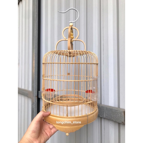 Lồng khuyên lùn lồng nuôi chim khuyên lồng khuyên giá rẻ chất liệu trúc đỏ size 22x22