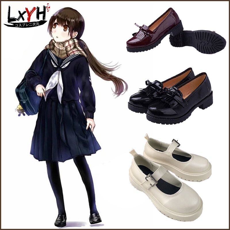 Giày Da Cosplay Trang Phục Cosplay Phim hoạt hình Anime Giày Giày cosplay Trang phục cosplay jk cosplay anime giày da lolita