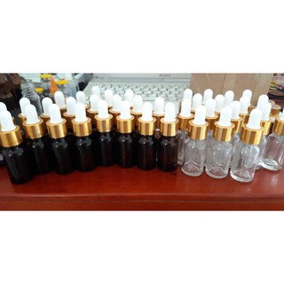 chai chiết 5ml, 10ml, 15ml mỹ phẩm, serum, tinh dầu thủy tinh