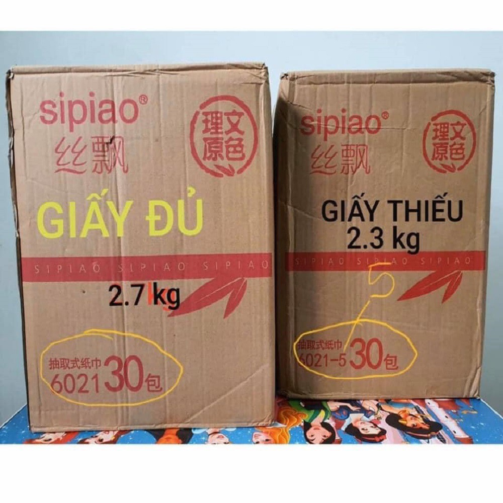 [XẢ SỐC GIÁ SỈ DUY NHẤT HÔM NAY]THÙNG 30 gói GIẤY ĂN GẤU TRÚC SIPIAO hàng Loại 1 nội địa trung  Còn Sẵn Hàng