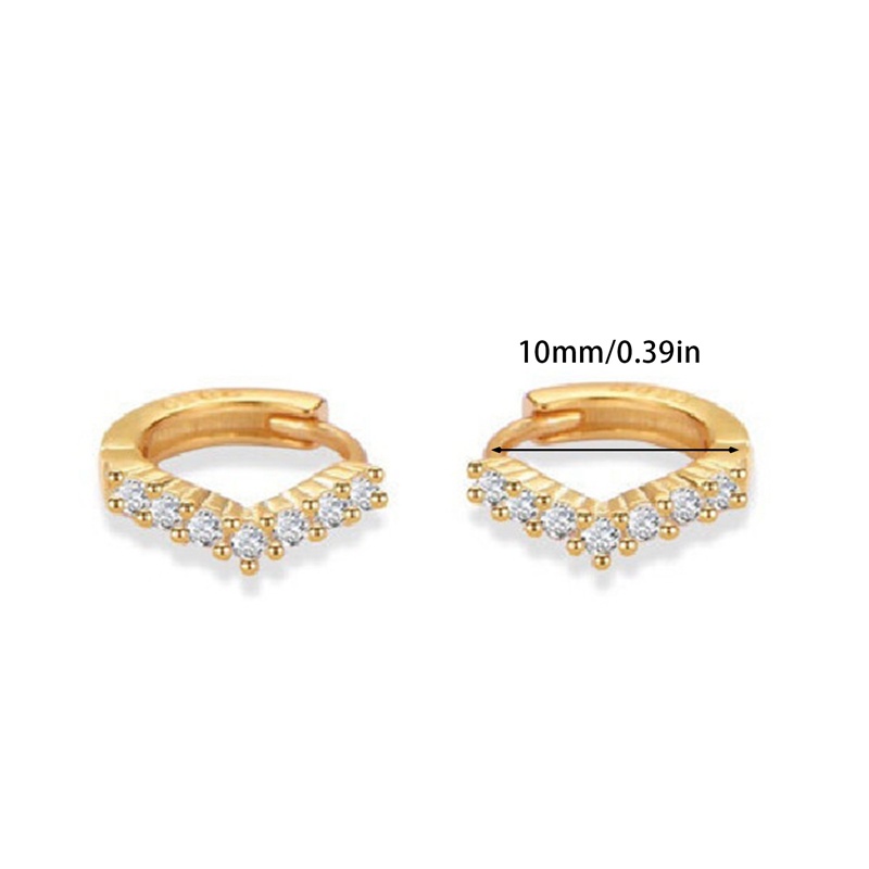 Khuyên Tai Mạ Vàng 14K Đính Đá Sang Trọng