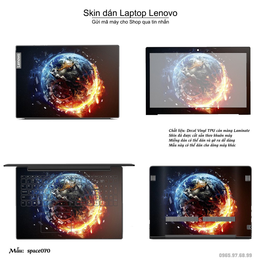 Skin dán Laptop Lenovo in hình không gian _nhiều mẫu 12 (inbox mã máy cho Shop)