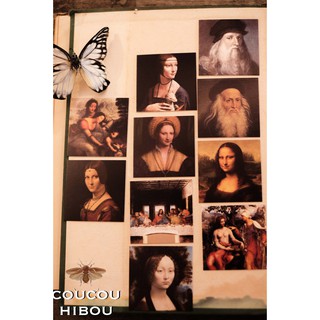 mini lomo- thiệp mini mẫu Da vinci