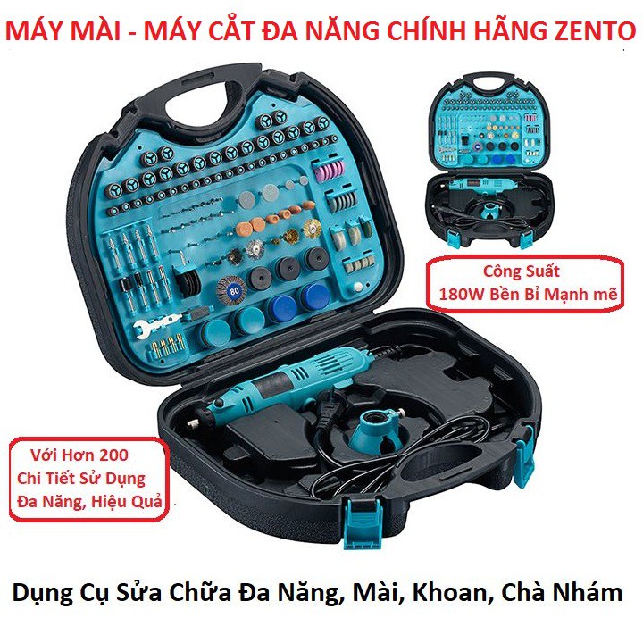 Bộ Máy Khoan, Máy Mài Cắt Đa Năng 252 Chi Tiết, Dụng Cụ Chà Nhám Điêu Khắc Chính Hãng ZenTo