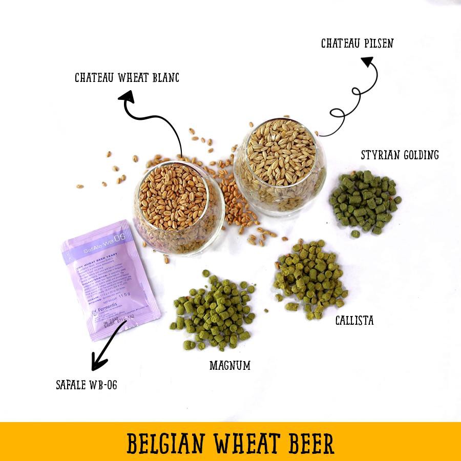 Set nguyên liệu nấu bia Belgian Wheat Beer