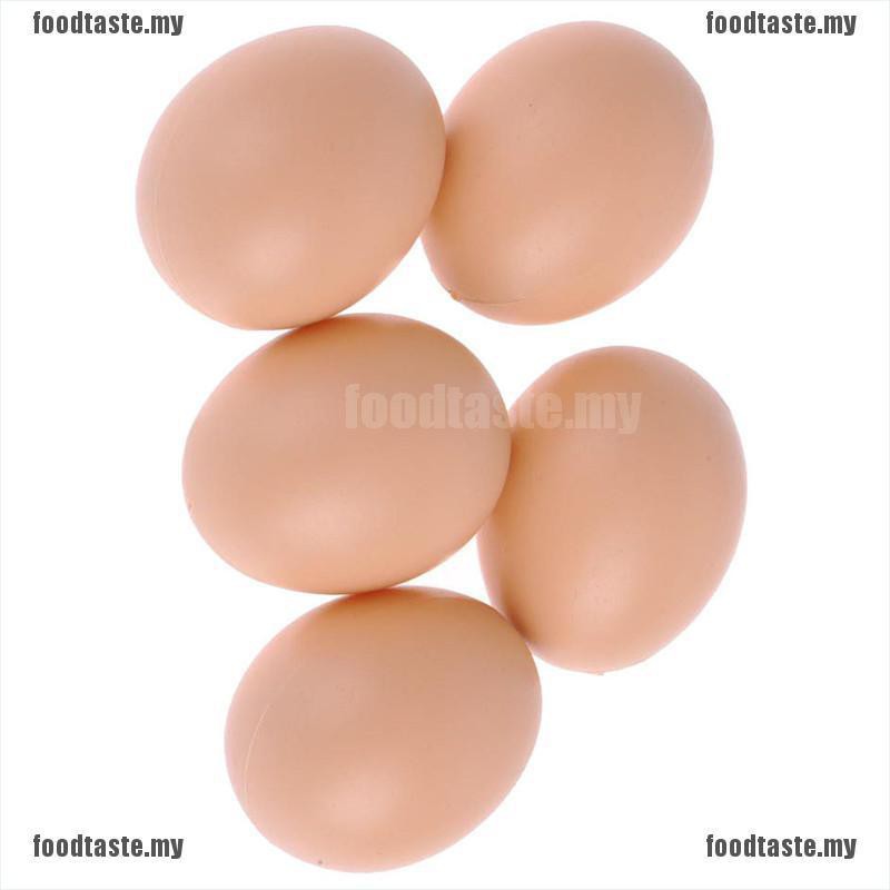 Set 5 Trứng Gà Giả Bằng Nhựa Nhiều Màu Sắc