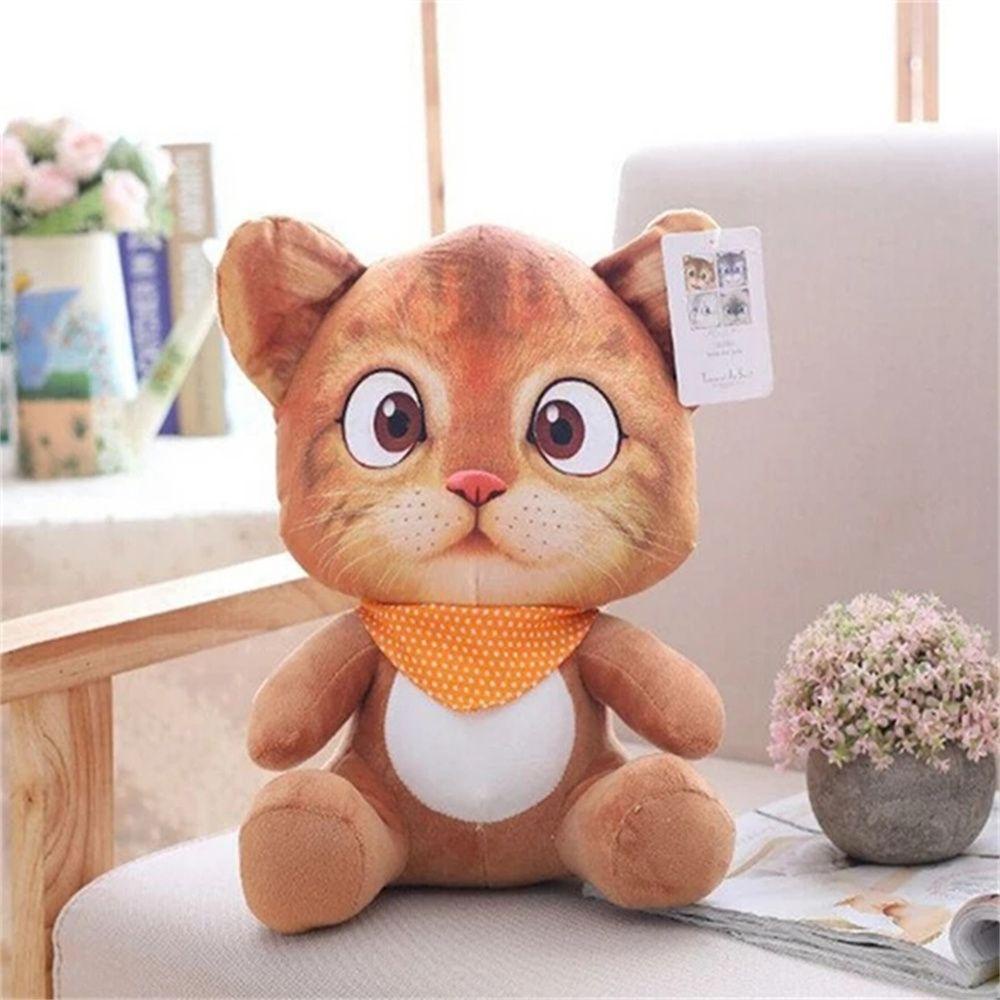 Mèo Nhồi Bông Mềm 20cm Đáng Yêu Cho Bé