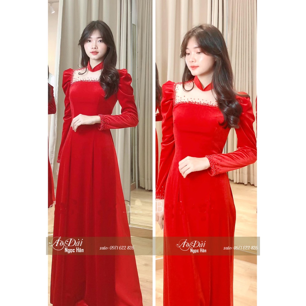 Áo Dài Cô Dâu Cưới Hỏi AD26