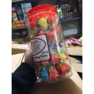 Kẹo bông đường hình hoa hồng (50 que )