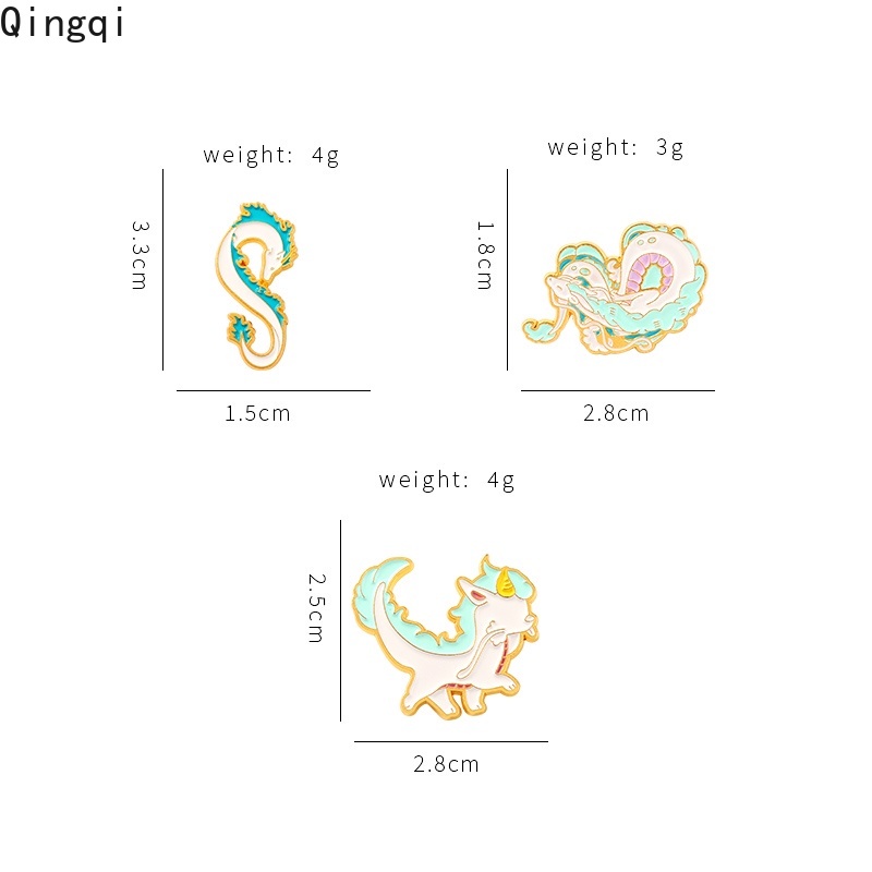 Huy hiệu cài áo Miss Zoe tráng men họa tiết hoạt hình dễ thương