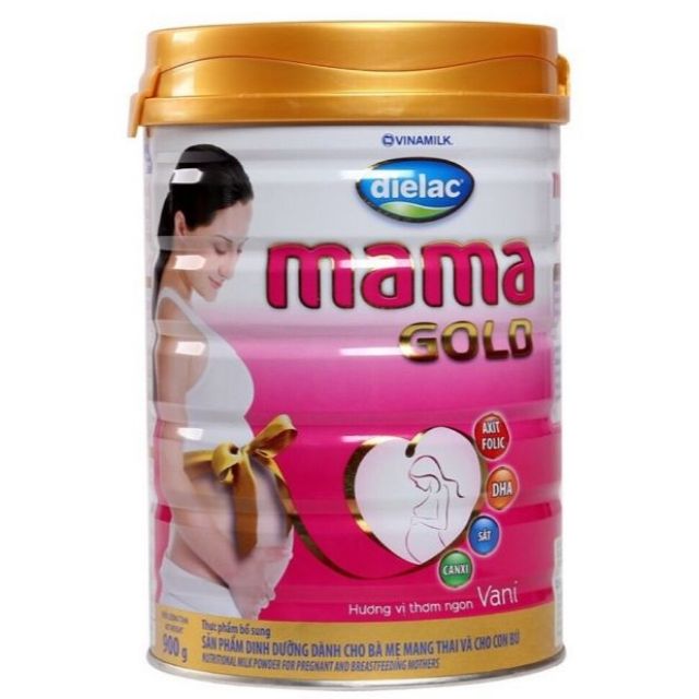 Sữa bầu Dielac MaMa Gold mẫu mới hộp 900g ( Date 08/2023 )