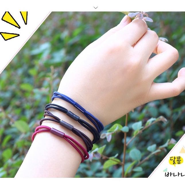 Dây buộc tóc màu trơn độ  co giãn tốt dành cho nữ