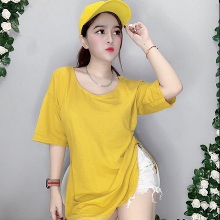 [Mã FASHIONHOT19 giảm 10K đơn bất kỳ] Áo Thun Xẻ Tà Vạt Bầu