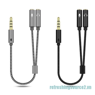 Tai Nghe Jack 3.5mm 1 Male Sang 2 Female